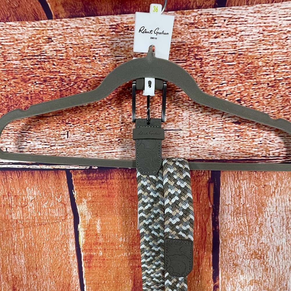 Robert Graham Jacob Woven Belt Size 36